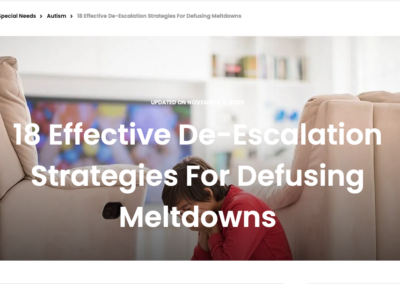 18 Effective De-Escalation Strategies for Defusing Meltdowns
